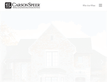 Tablet Screenshot of carsonspeerbuilders.com